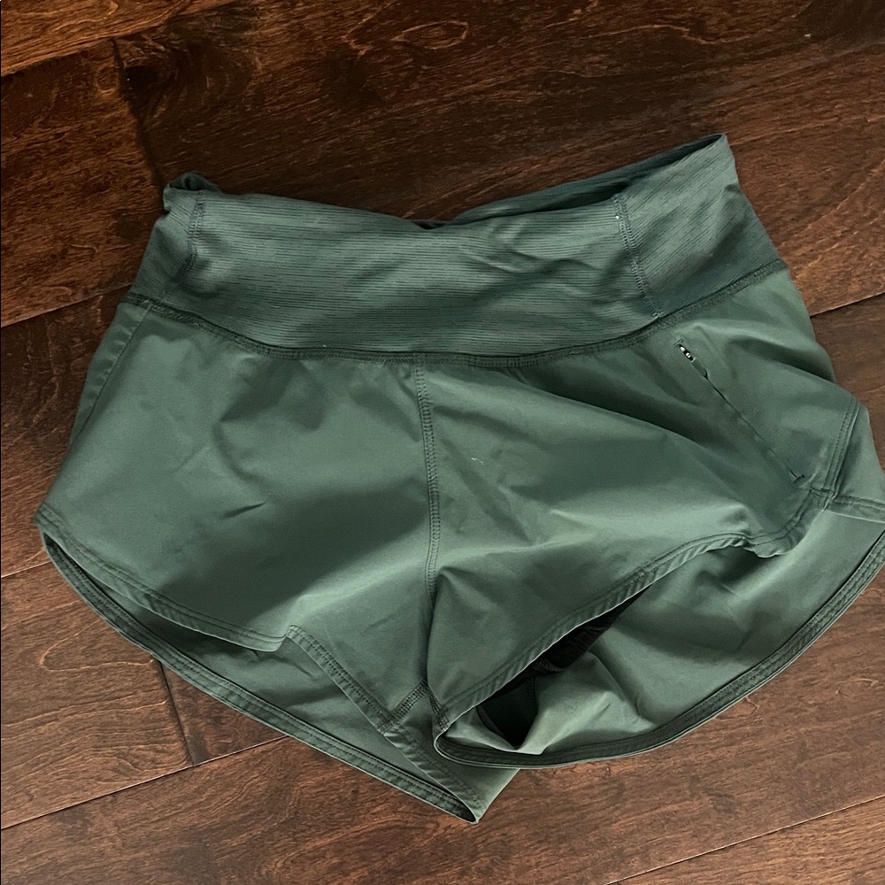 Outdoor Voices Green Athletic Shorts